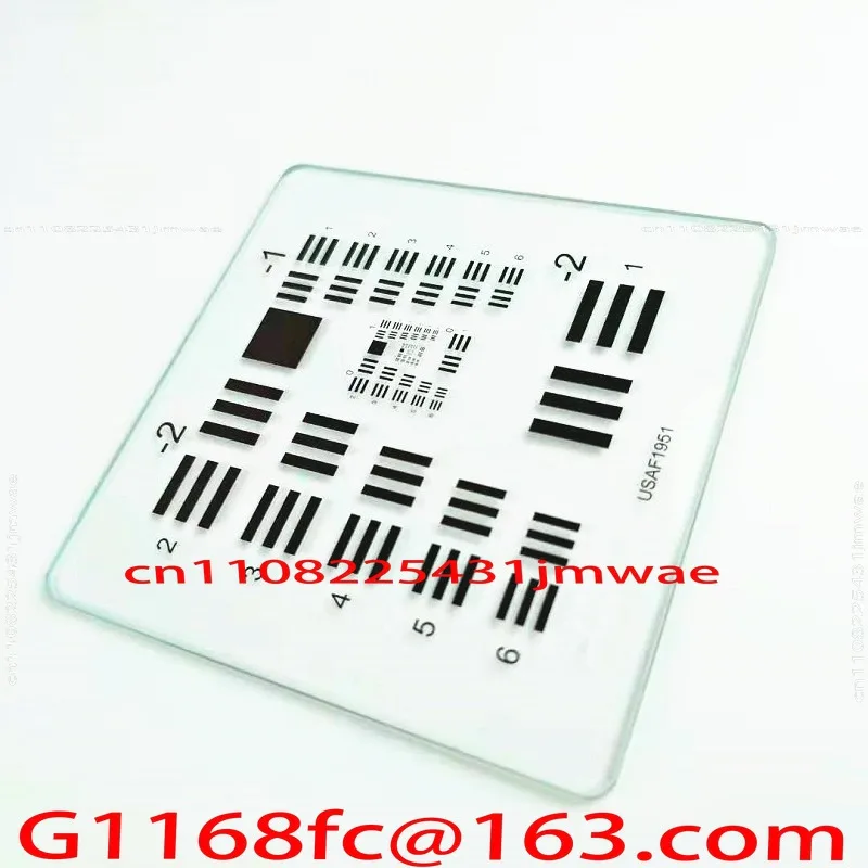 Glass Resolution Board USAF1951 Microscope Test Card Test Board 25 * 25/76 * 76MM