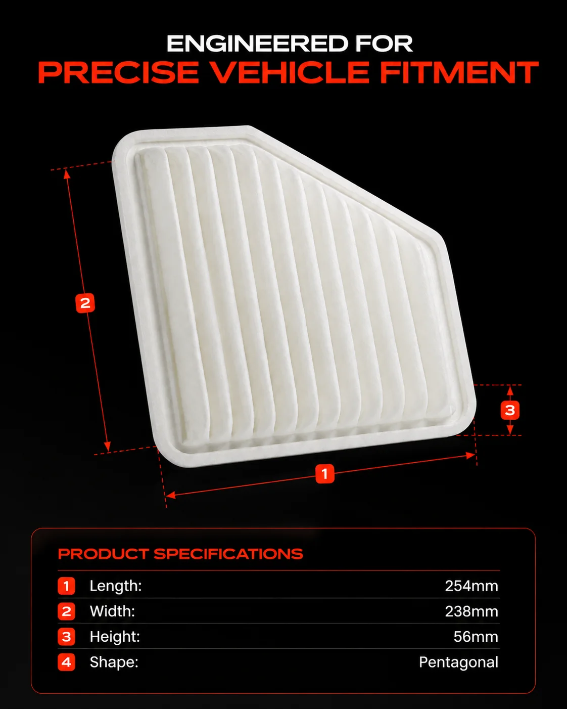 WESTGUARD Air Filter For Toyota Camry RAV4 Previa Blade Avalon Aurion Alphard Mark X Lexus ES, 2.4L 3.5L V6 2005-2014 MA1045 - view 3