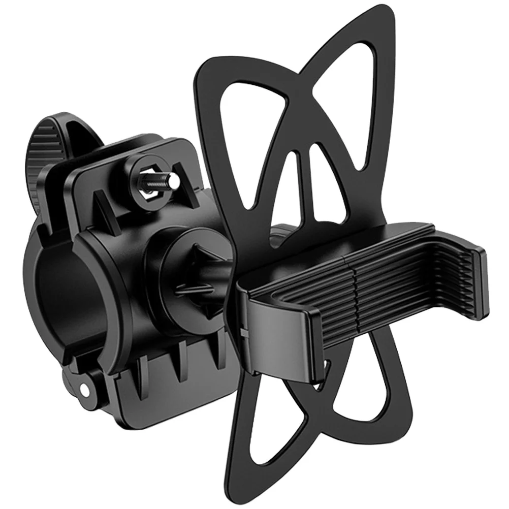 Robuster Fahrrad-Telefonständer, Lenkerhalterung für alle Fahrräder, einfach zu installierendes Navigationszubehör, schwarzer Telefonhalter für Fahrräder