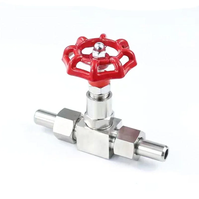 Adjustable needle valve J23W-160P DN6 DN8 DN10 DN15 stainless steel high temperature straight welding J23W 160P needle valve