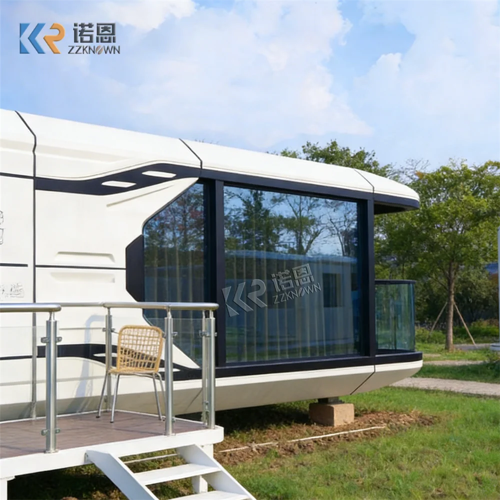 

Outdoor Modular Capsule Cabin Prefab Pod House Portable Capsule House Thermal Insulated Comfortable Home For Camp