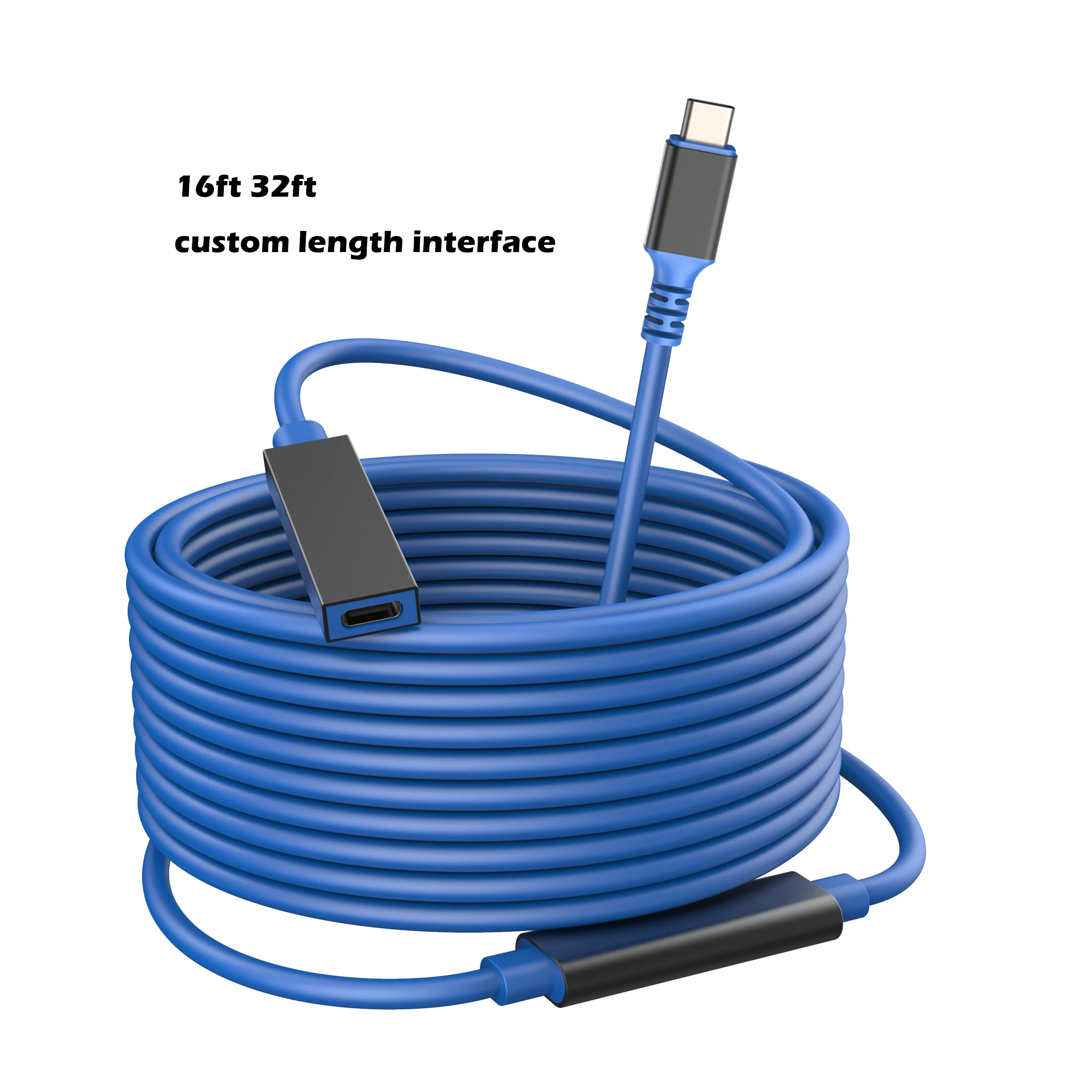 Gorąca sprzedaż 2025 9M 5Gbps USB 3.0 Typ C do C Żeński Wzmacniacz Sygnału Aktywny Kabel Przedłużający 10M Kabel Danych z Dwoma Repeaterami do Ca