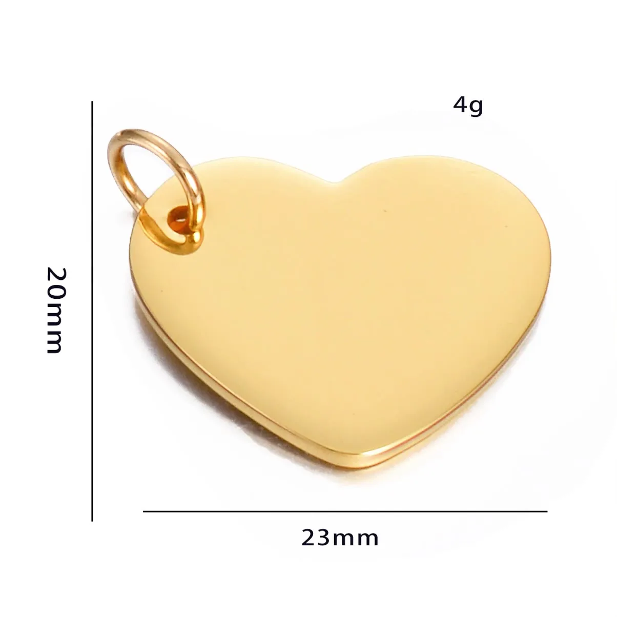 5 adet Paslanmaz  Çelik Ayna Cilalı Kalp Etiketi Charm Kolye Bilezik Kolye DIY Takı Yapımı Takılar