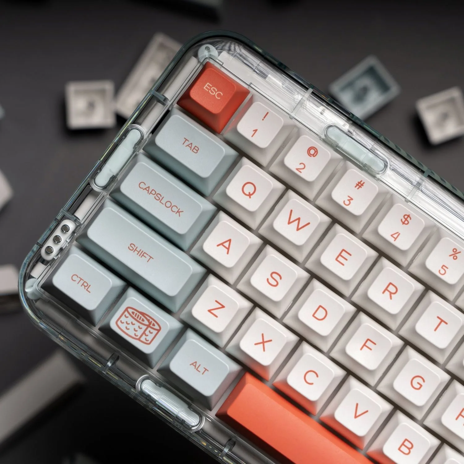 Teclas Minimalistas HSA Profile 132 Teclas PBT com Sublimação Térmica Personalizadas para Teclado Mecânico Gamer com Switch MX AJAZZ AULA
