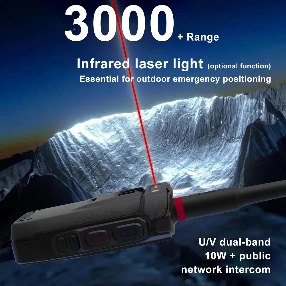 ثنائي النطاق 10 واط والشبكة العامة لاسلكي تخاطب زر واحد تردد سريع مطابقة مستوى مقاوم للماء/الغبار IP67 الاتصال الداخلي #5