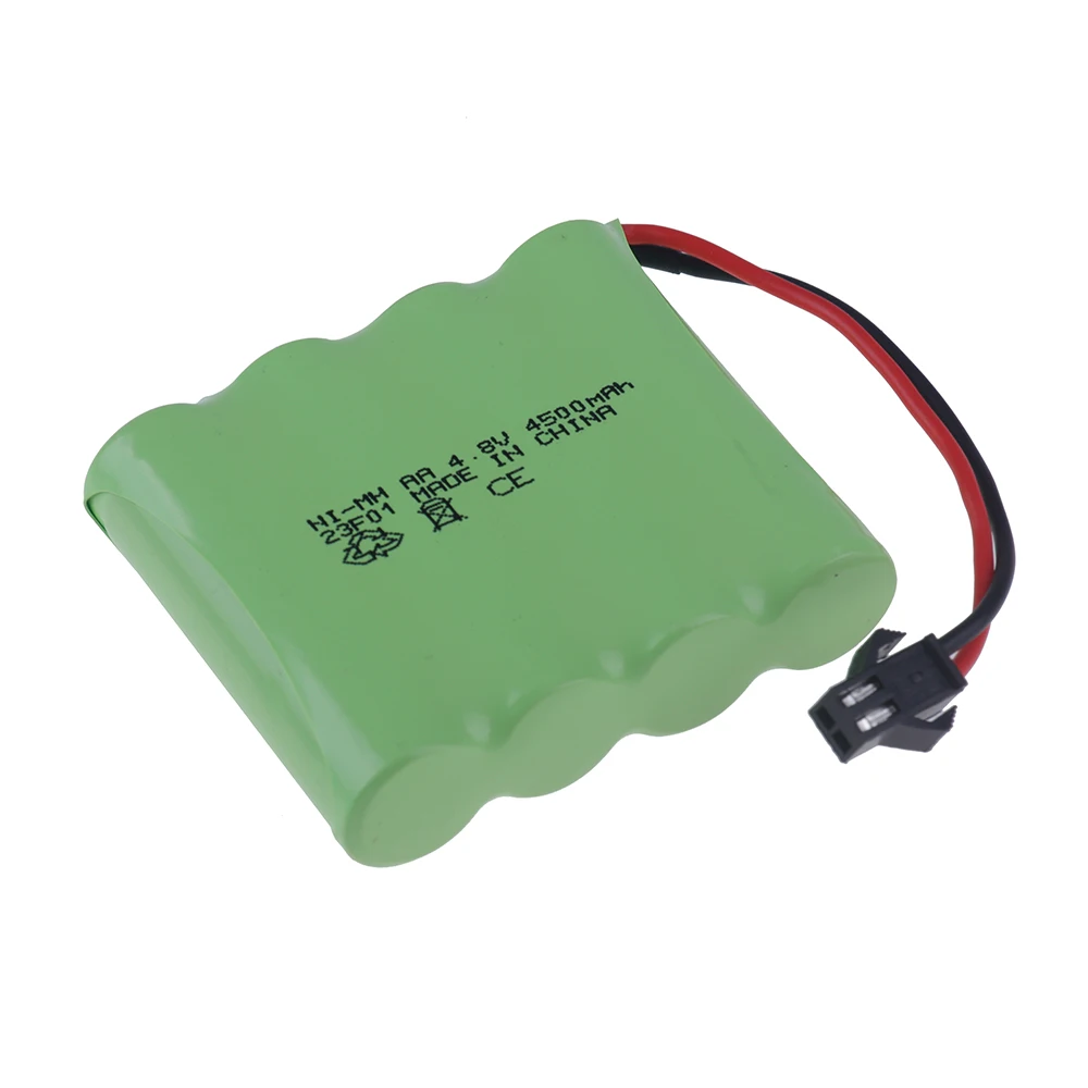 Baterai AA 4.8v 4500mah atau pengisi daya untuk mainan Rc mobil tangki robot perahu senjata Ni-MH AA 4.8v kemasan baterai isi ulang dengan colokan SM