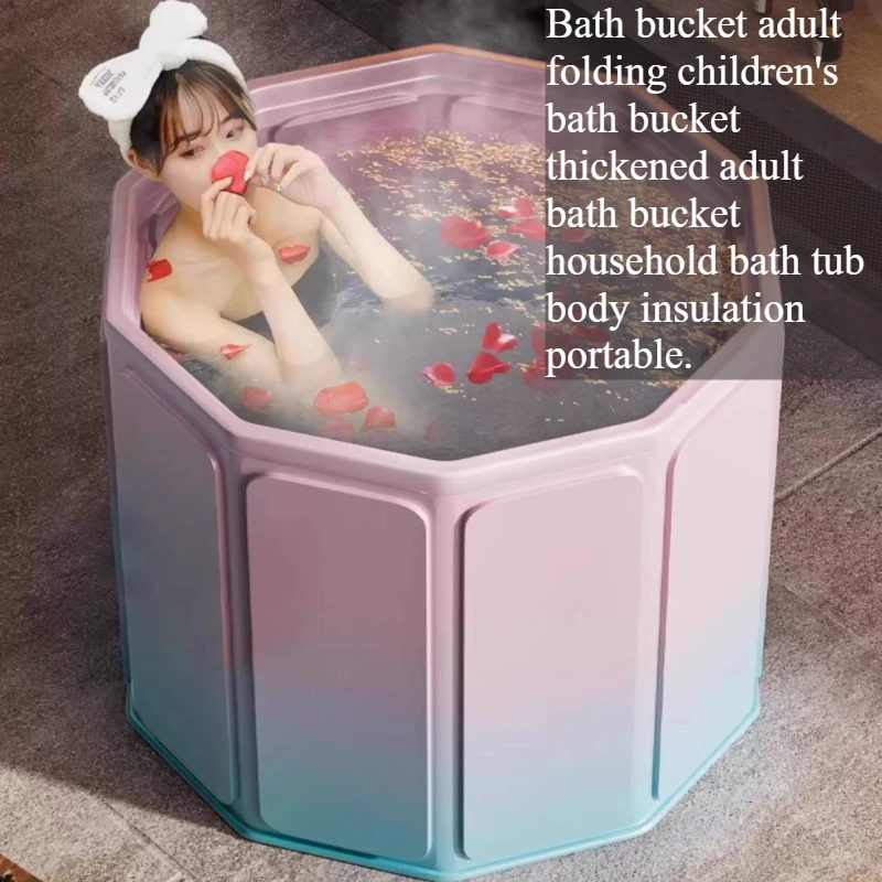 

Ground Lazy Foldable Bathtub Baby Japanese Cold Adult Foldable Bathtub Foot Soaking Lazy Tina Plegable Adulto Portable Tub