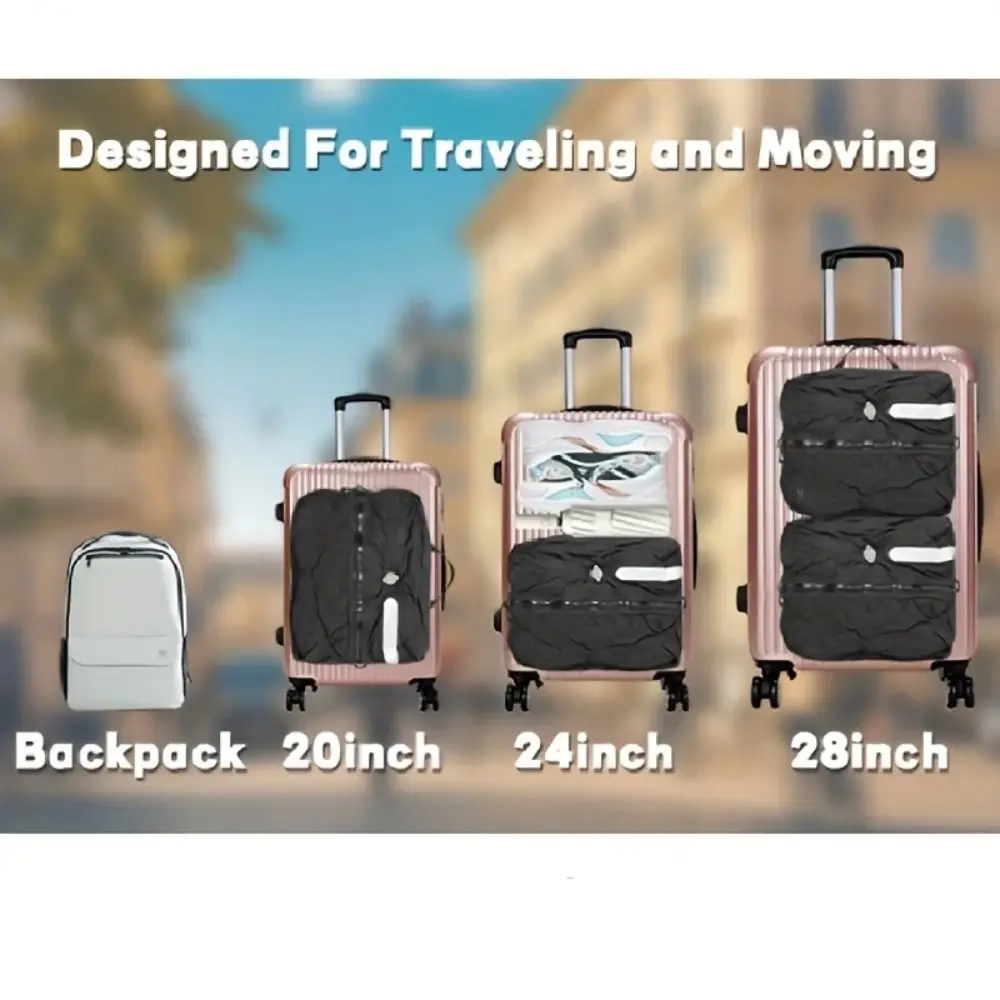 Reusable Vacuum Bags for Travel Folding Dustproof Travel Compression Bag Space Saver Waterproof Luggage Vacuum Storage Bag