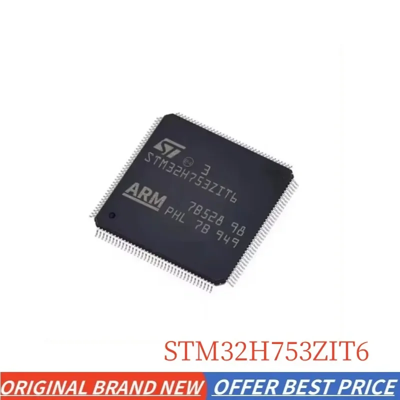 Brand New IN STOCK STM32H753ZIT6 STM32H753 32-bit microcontrollers mcu Arm 480MHz MCU 2MB Flash 1MB RAM