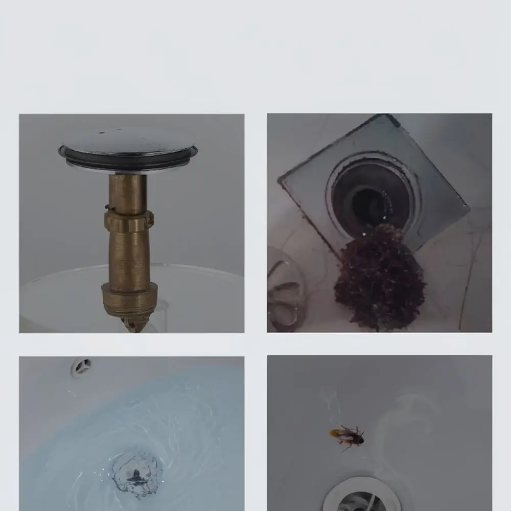Universal Basin Pop Up Drain Filter Stopper Stainless Copper Bathroom Sink Strainer For Mixiaomu Modern Pressing Waste Plug