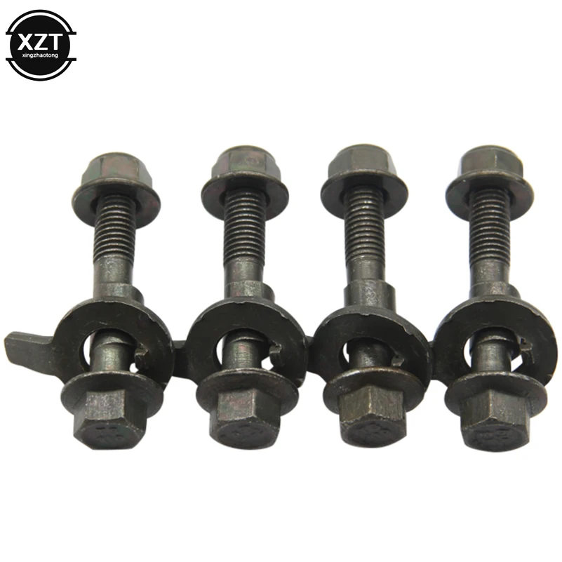 4pcs 12-17mm Wheel Alignment Camber Adjustment Screw Bolt Kit Cam Bolt Fits 14mm Wheel Alignment Tire Eccentric screw