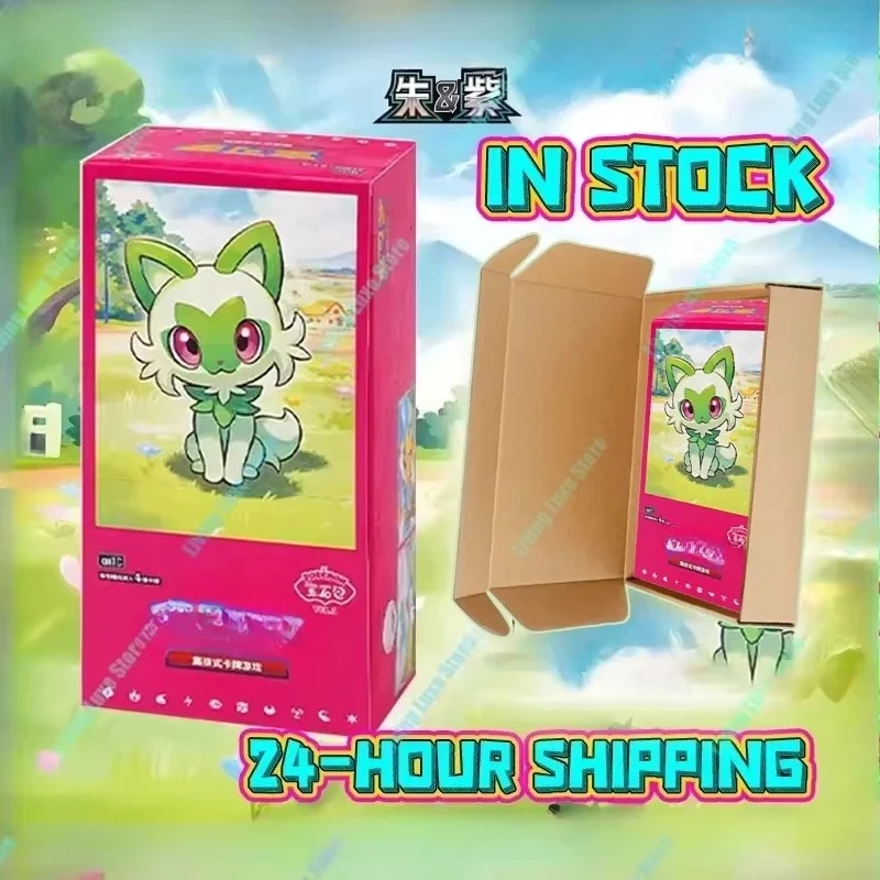 

В наличии Оригинальные карты Gem Pack Vol.1 Китайский альбом PTCG Eevee Алая и фиолетовая торговля PTCG Сумка Коробка Карточная игрушка в подарок