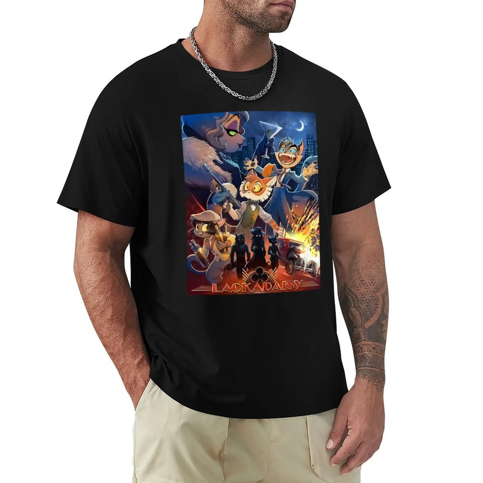 Lackadaisy, Lackadaisy Cats T-Shirt Casual Graphic Print Tee