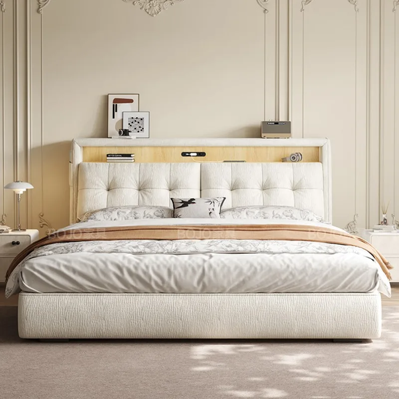 Creative Postmodern Bed Sex Simple Princess Postmodern Salon Unique Trendy Bed College Beauty Replica Muebles Salon Furniture