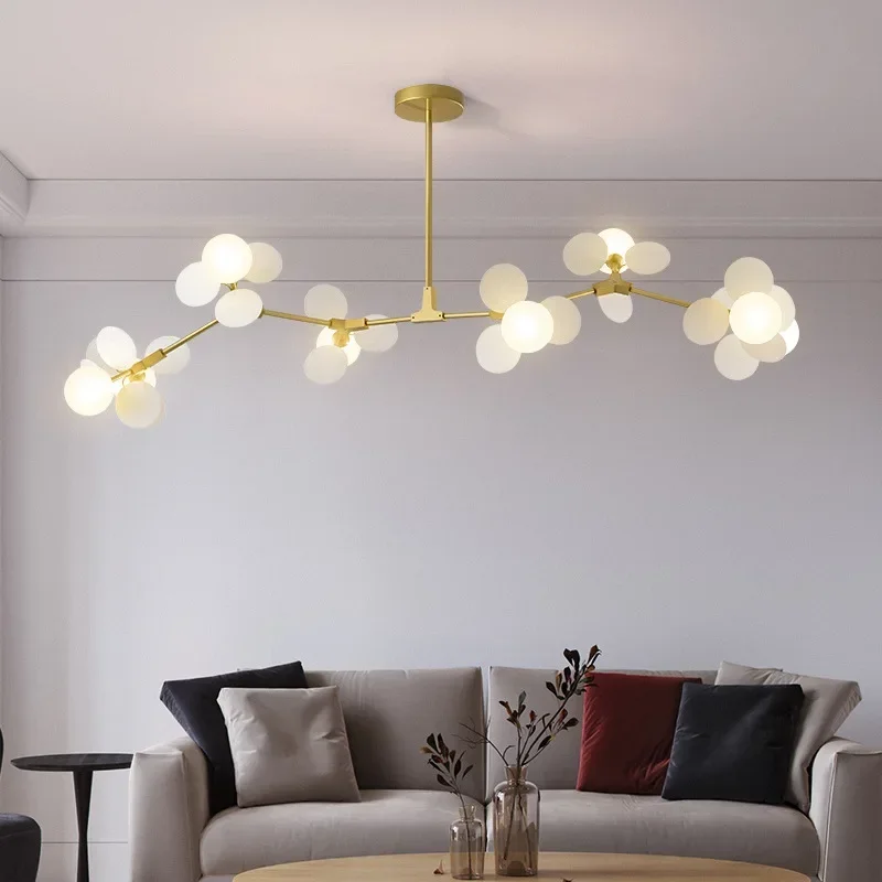 TechHPModern Led Chandeliers Colourful Branch Chandelier For Bedroom Living Room Hanging Lamps Lustre Luxury Ceiling Light