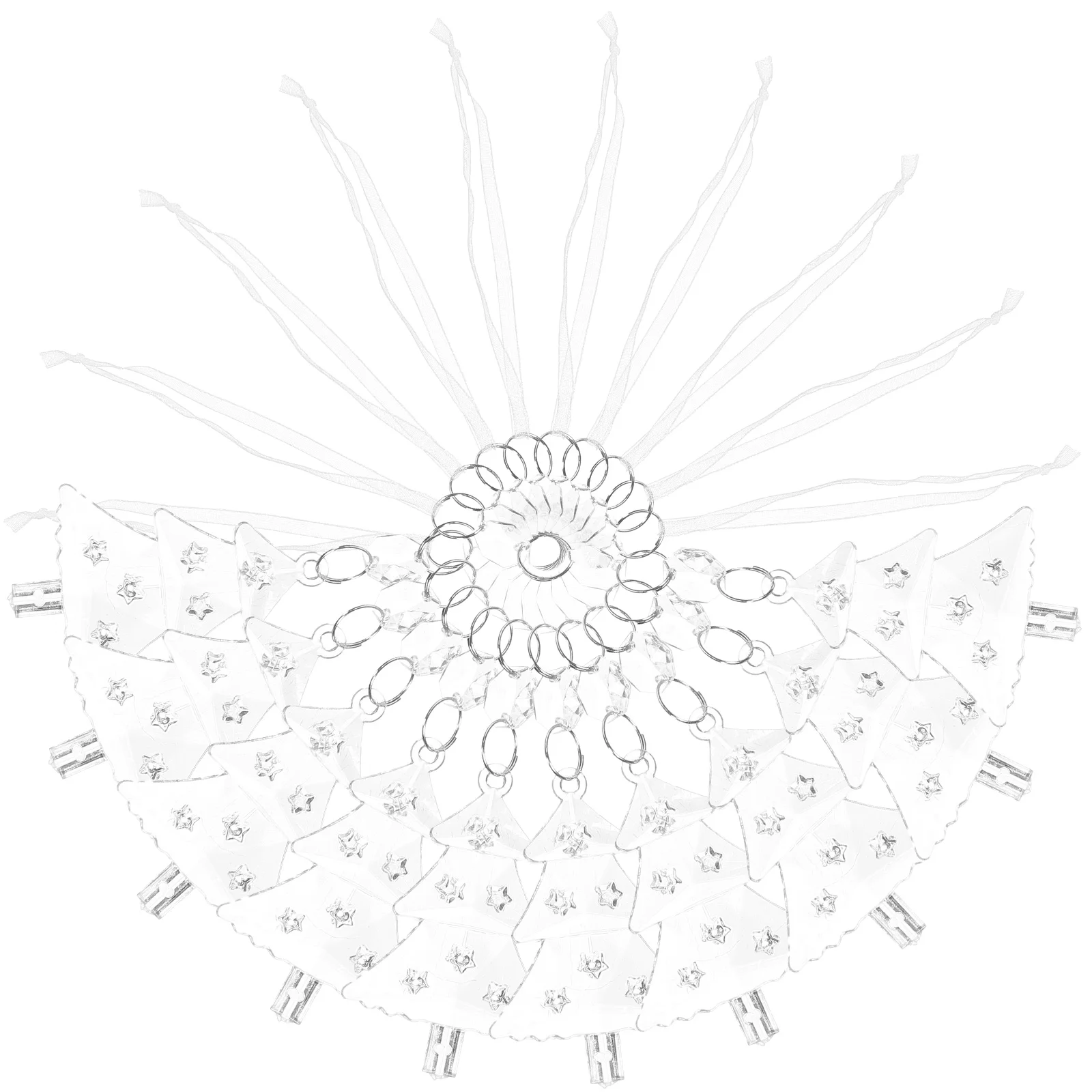 

10Pcs Xmas Tree Shape Hanging Ornaments Sturdy Christmas Pendants Xmas Party Props Christmas Tree Hanging Decorations