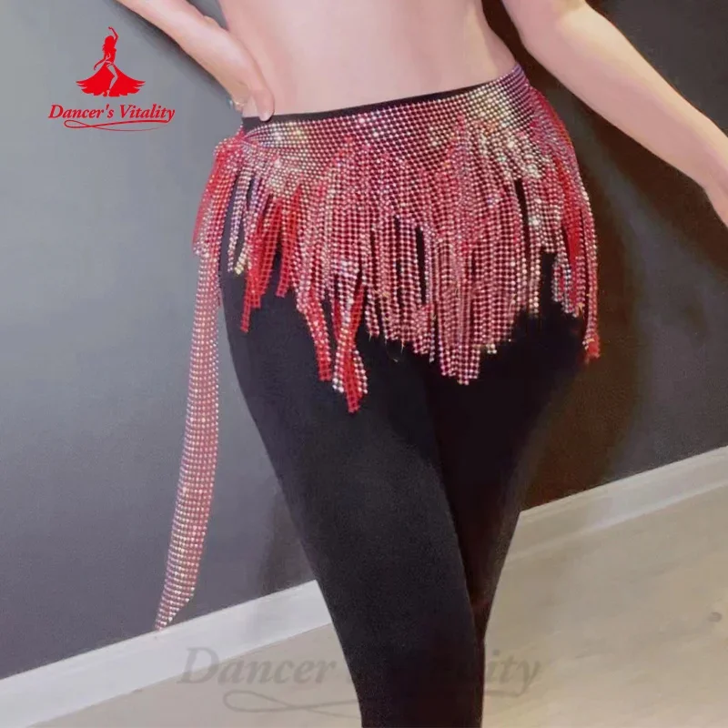 BellyDance Performance Belt Triangular Tassel Hip Scarf Adult and Children\'s Oriental Dance Professional Training Accessories