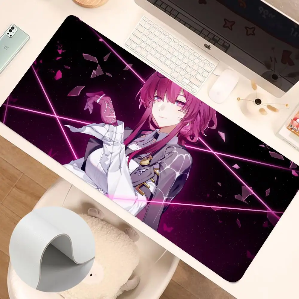 

H-Honkai S-Star R-Rail Kafka Mouse Pad Mice Pad Leather Mouse Mat PC Game Accessories Double Sided PU Desk Mats Carpet Anti-slip