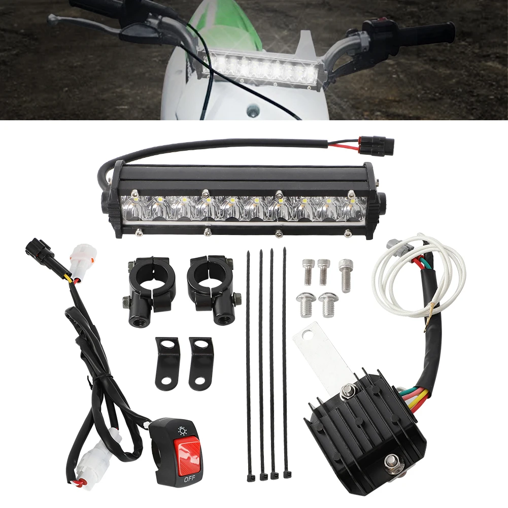 

For Kawasaki KLX110 2002-2009 PLUG AND PLAY LED Light Bar Headlight Kit Bar Lighting