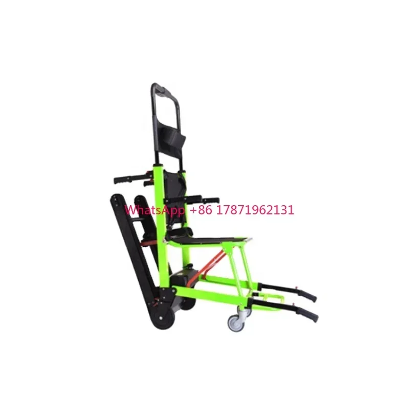 Rehabilitation equipment electric stair climbing lift folding stairway trolley chair stretcher for disabled old evacuation