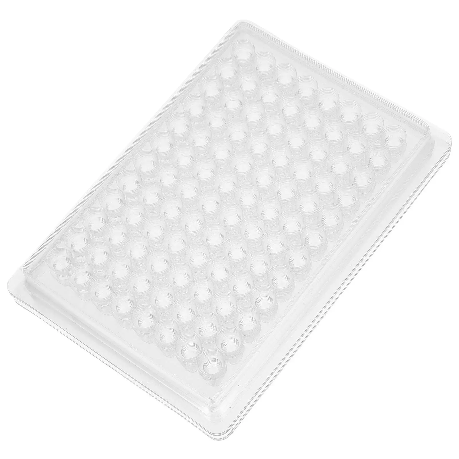 10Pcs Cell Culture Plate Plastic 96-Well Reaction Plate for Lab Analysis Tissue Culture Tray Laboratory Equipment