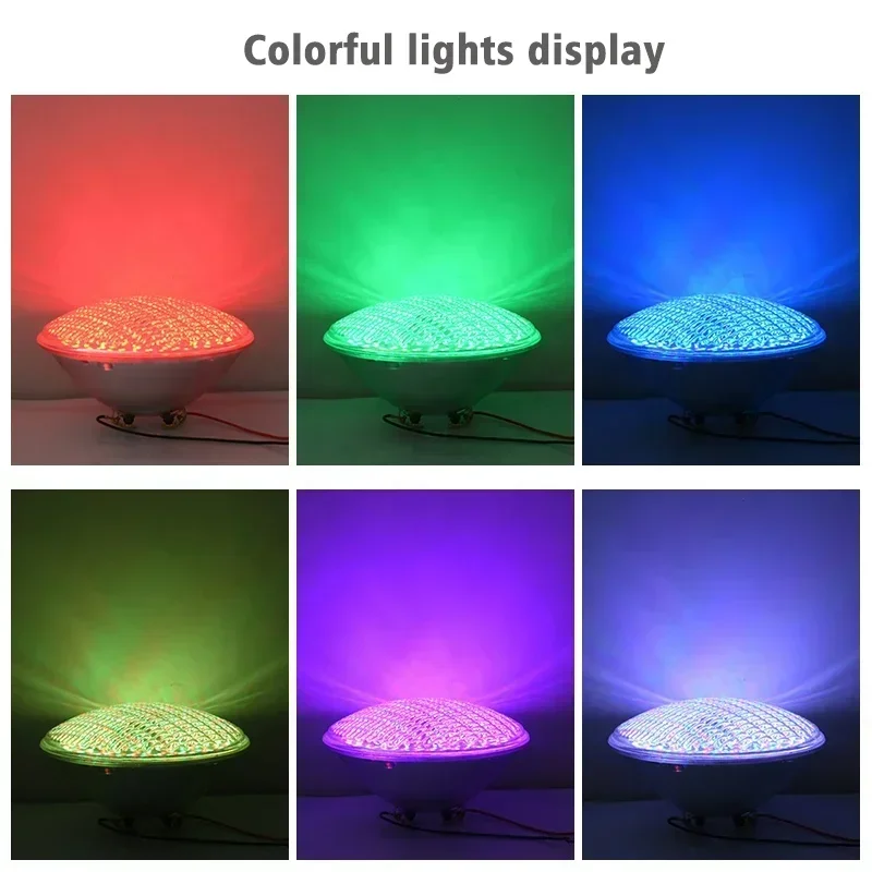 

202512V Ac Ip68 Waterproof Abs Remote Control Multicolor Underwater Rgb Swim Led Recessed Pool Lamp