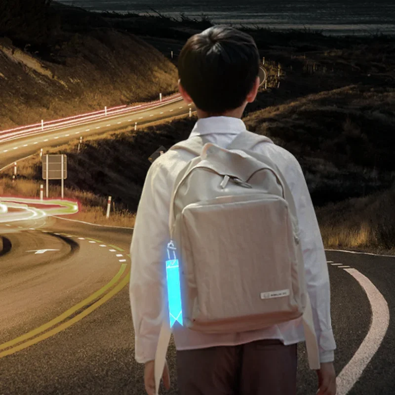 5 teile/los Fluoreszierende Band Anhänger Riemen Schlüssel Ketten Reflektierende Glow Schule Taschen Anhänger Nacht Sicherheit Warnung Riemen Anhänger