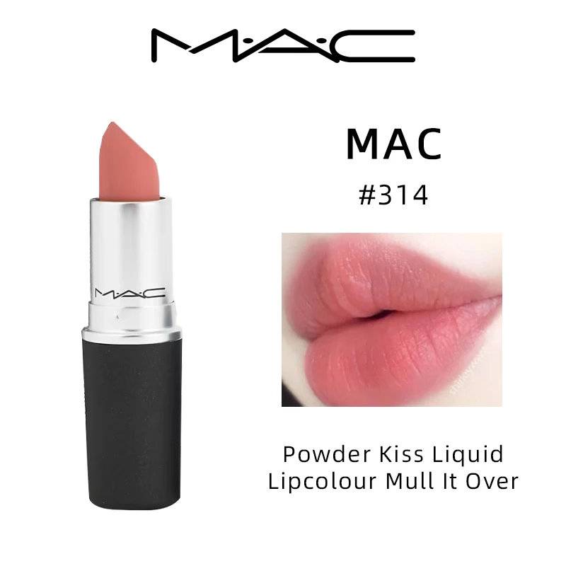 

MAC Powder Kiss Liquid Lipcolour #314 Mull It Over, Original Women's Makeup Cosmetics, Sephora Stuff
