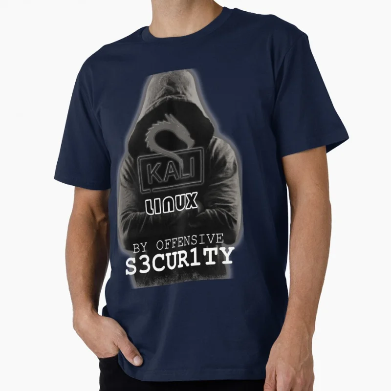 

Gray Hooded Hacker Funny Kali Linux Gift t shirt for programmer Software Developer Graphic Clothes 1222 All size Tops S-6XL