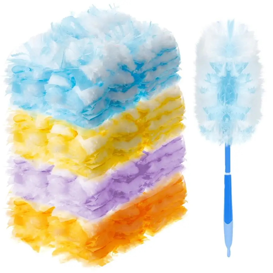 

150 Pcs Duster Refills Compatible with Swiffer Dusters Bulk Disposable Replacement Thickened with 1 Handle Heavy Duty for Cleani