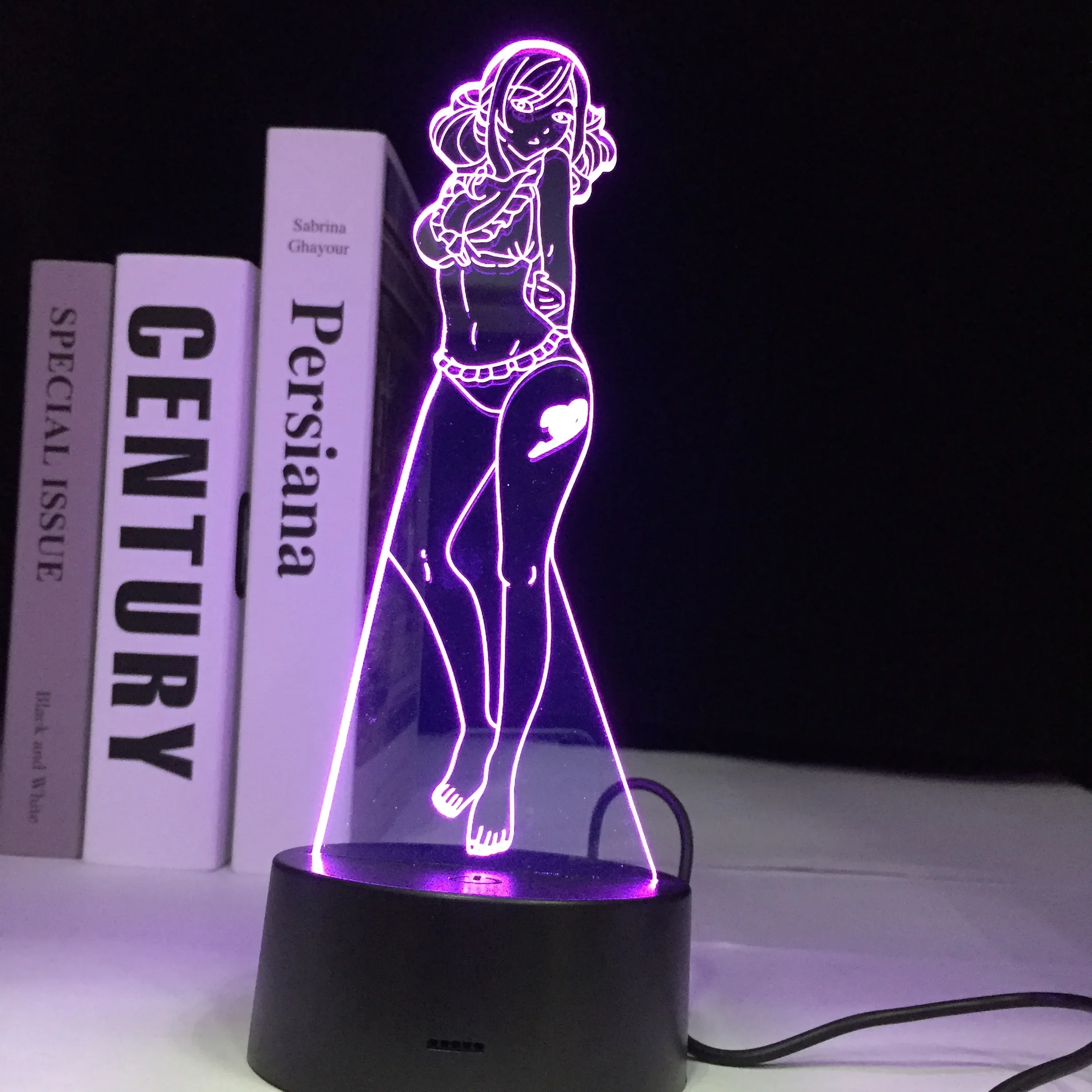 Juvia Lockser 3d LED Night Light Anime Fairy Tail Figure for Bedroom Decoration Birthday Gift Lamp Manga Fairy Tall 3D Light