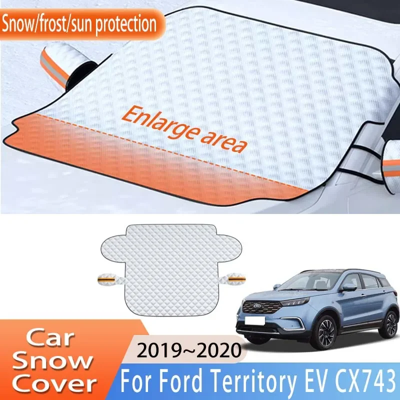 

Car Accessories For Ford Territory EV CX743 2019~2020 Front Windscreen Snow Cover Ice Frost Sun Protector Waterproof Auto Parts