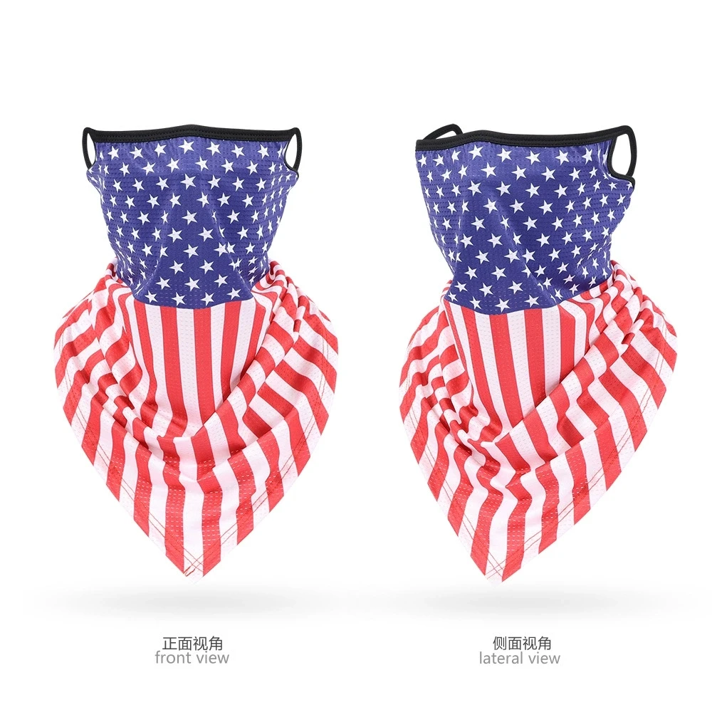 หน้ากากระบายอากาศ, ผ้าพันคอหน้าลายธงชาติ, ผ้าพันคอสำหรับปั่นจักรยาน, ผ้าพันคอสำหรับปั่นจักรยาน, หน้ากากป้องกันรังสียูวีสำหรับกิจกรรมกลางแจ้ง, ผ้าคลุมหน้าแบบคล้องหู,