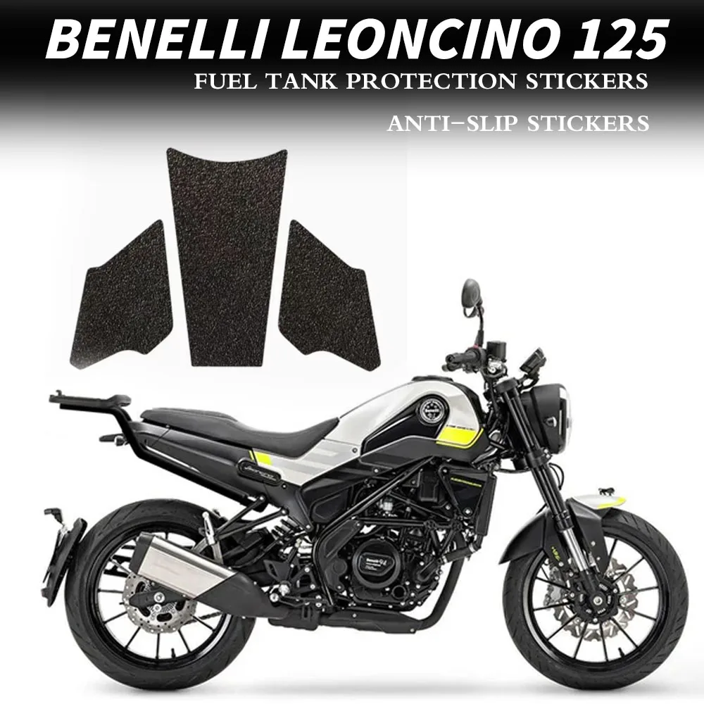 

For Benelli Leoncino 125 New Modified Fuel Tank Stickers Side Stickers Anti Scratch Fishbone Stickers Knee Protection Stickers