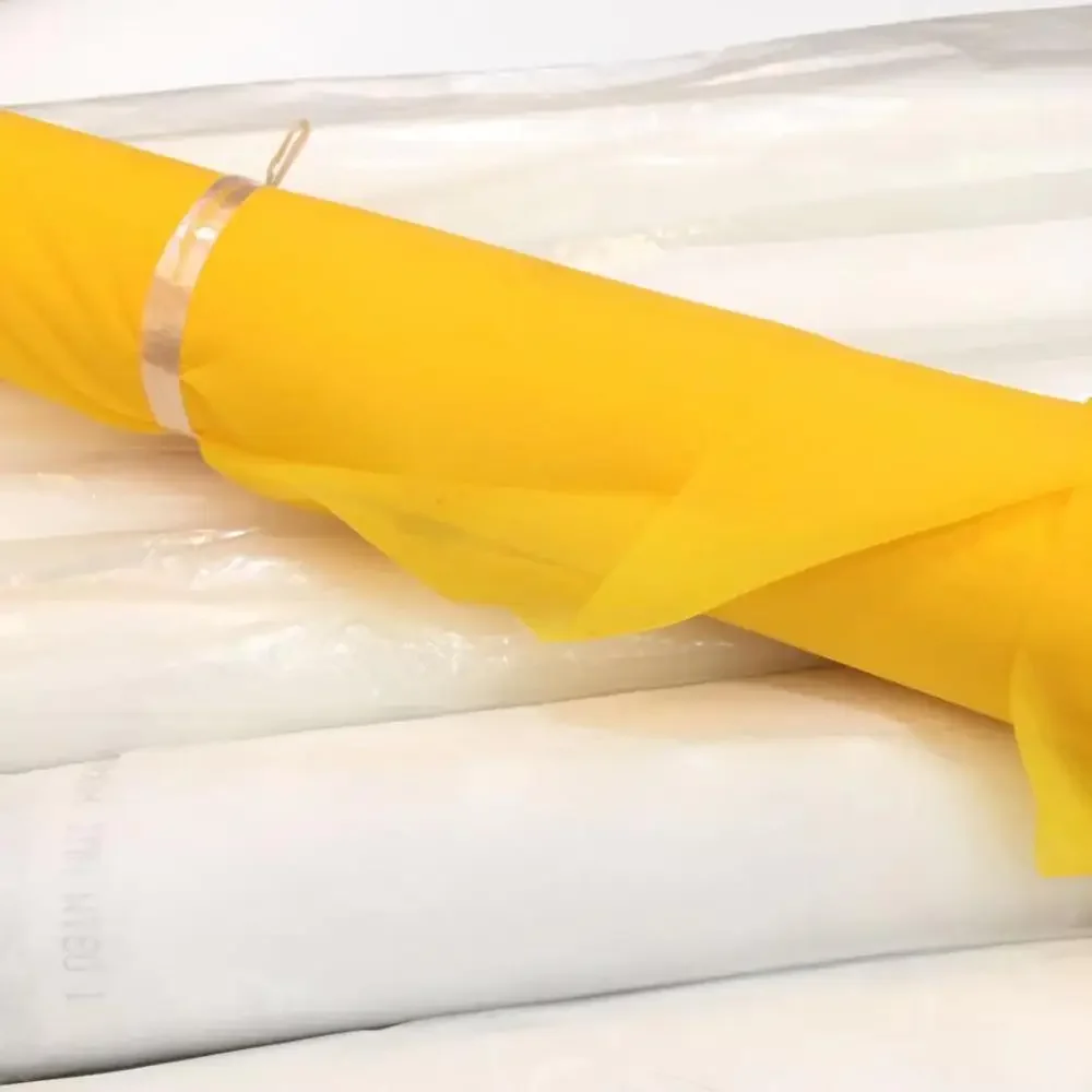 70cm Width 100/120/150T Silk Screen Printing Mesh 200/230/250/300/380M Polyester Yellow Screen Printing Mesh Fabrics Stencil