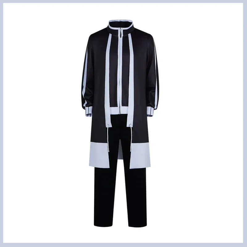 Disfraz de Anime nuevo Tougen Anki Shiki Ichinose, abrigo negro de manga larga, uniforme superior, conjunto completo de peluca, traje universitario para hombre adulto 5ftu