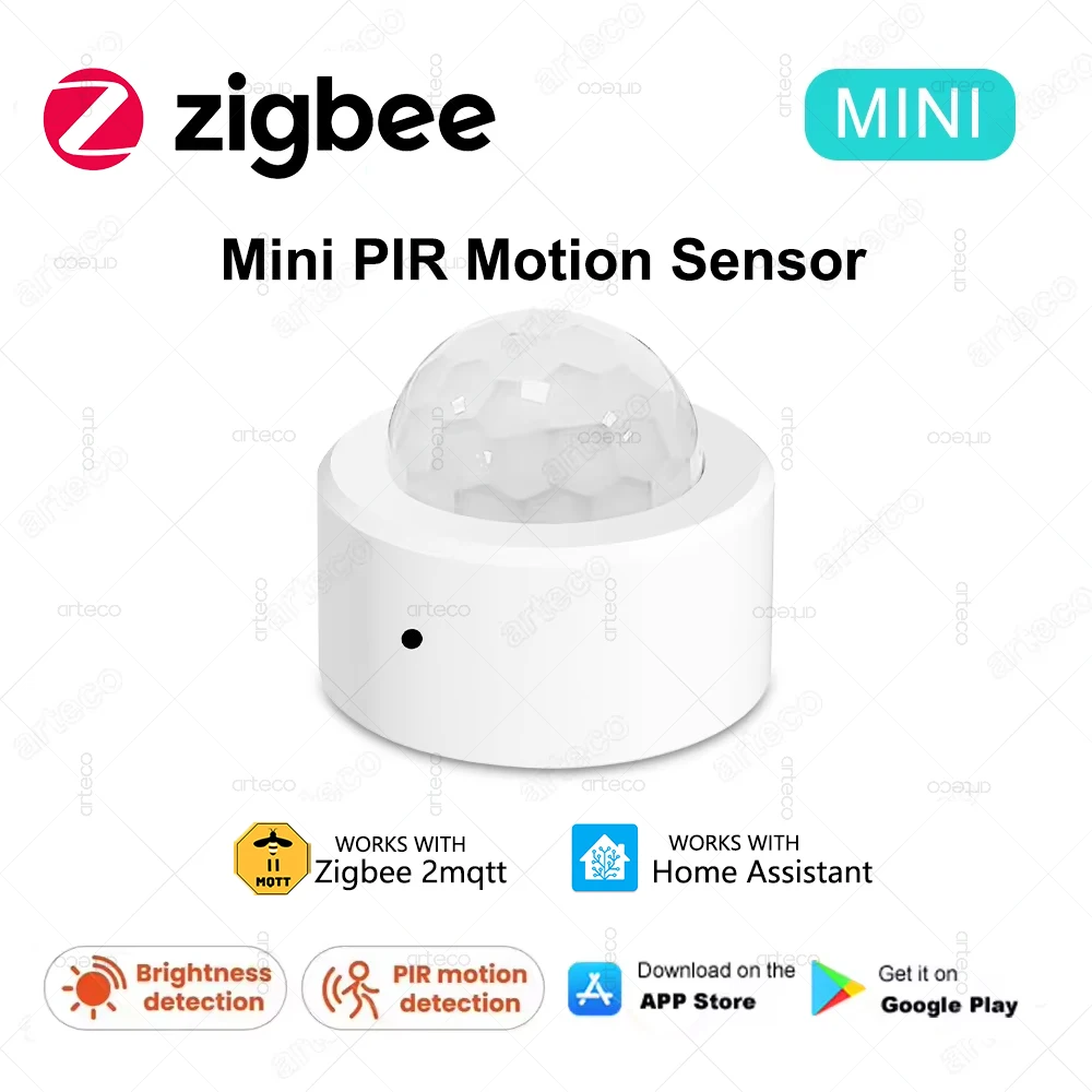 Czujnik ruchu ZigBee PIR Inteligentne czujniki obecności człowieka Detektor podczerwieni Alarm antywłamaniowy Współpracuje z Home Assistant Z2M