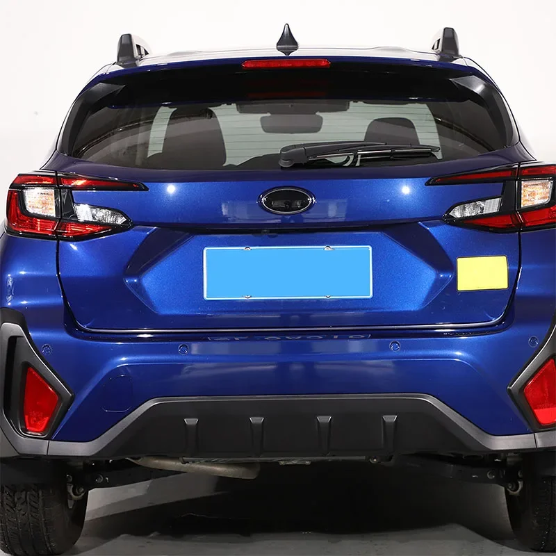 Für Subaru Crosstrek 2024 PVC schwarz Auto vorne hinten Logo schützen Aufkleber Trim Autozubehör