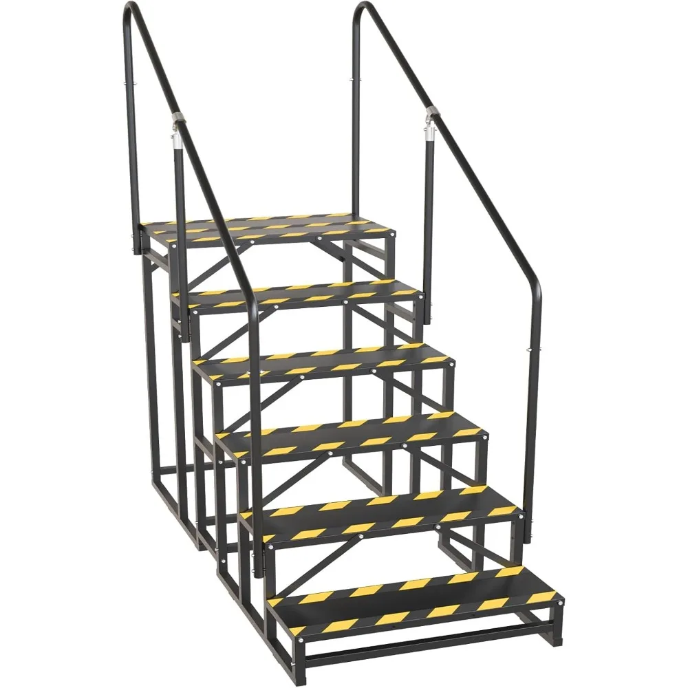 

RV Steps with Handrail, Hot Tub Steps with Handrail, Portable Stairs Steps for 5th Wheel RV, Mobile Home Stairs Outdoor RV Step