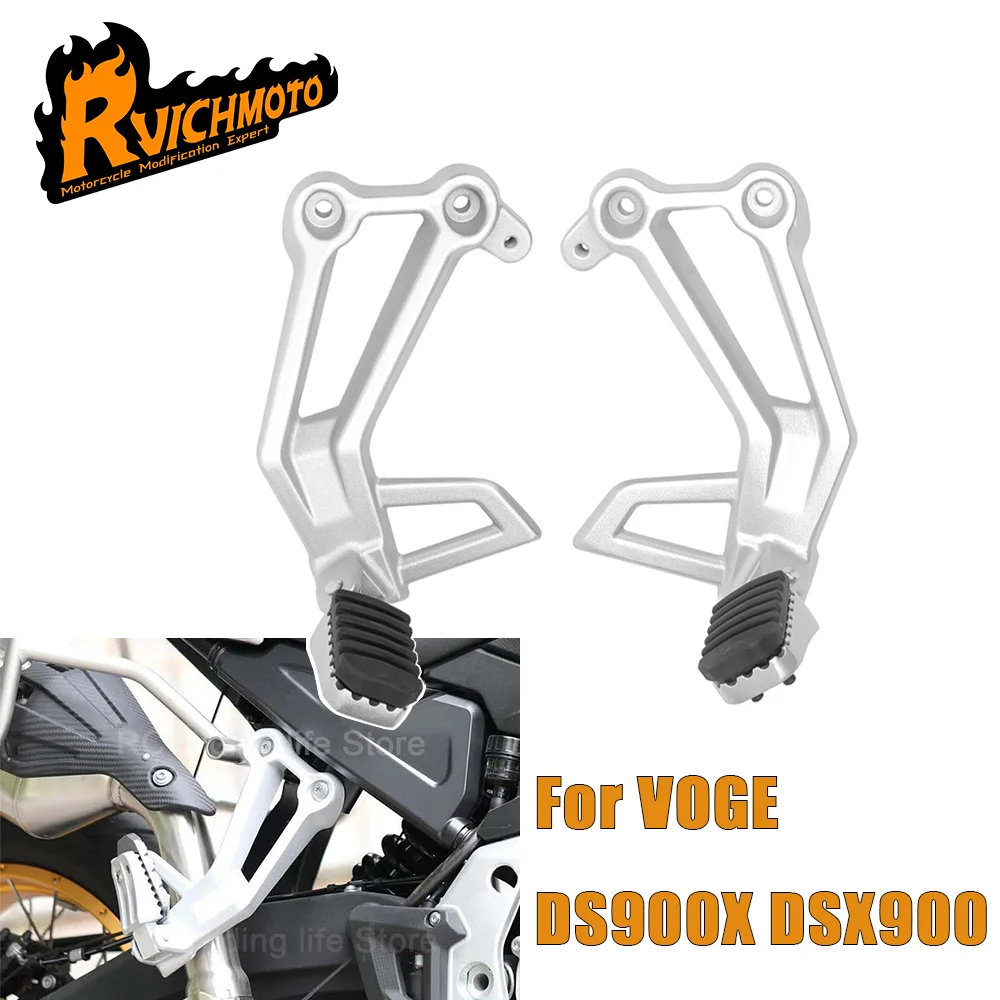 DS900 DSX900 Motorcycle Rear Footpeg Passanger Pedal Footrest For VOGE DS900 DS900X 900DSX DSX900 Footrest Rider Passenger Pedal