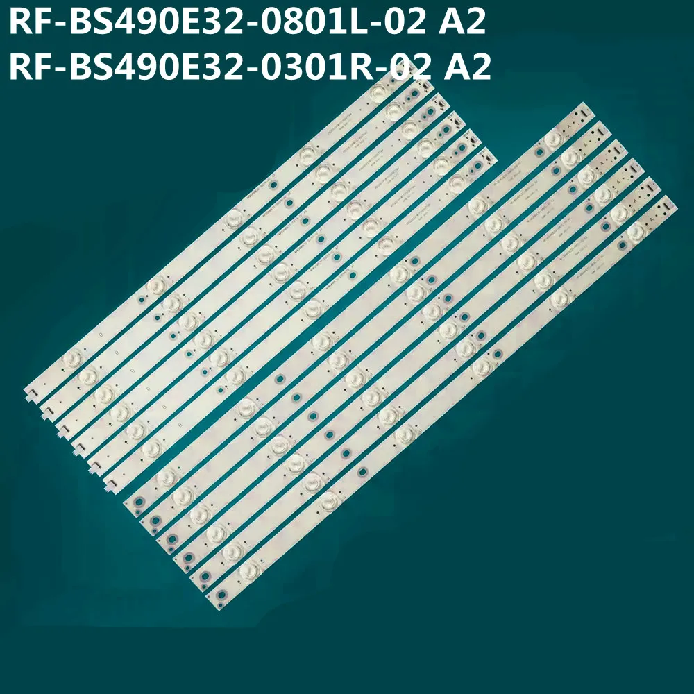 12PCS LED Backlight Strip For RF-BS490E32-0801L-02 A2 RF-BS490E32-0301R-02  LED49F1500N 4649DL002 4649DL001 LC490DUJ