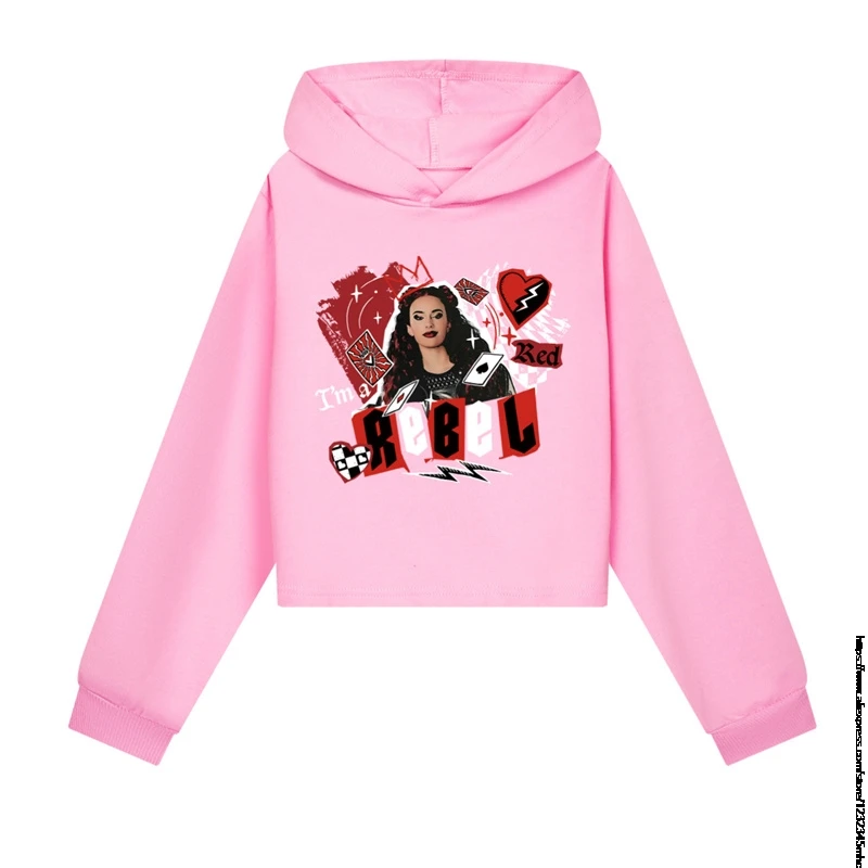 New Descendants 4 Girls Hoodies Sweatshirt Children Long Sleeve Cartoon Printing Cartoon Baby Tshirt Autumn Coats Kids Clothes