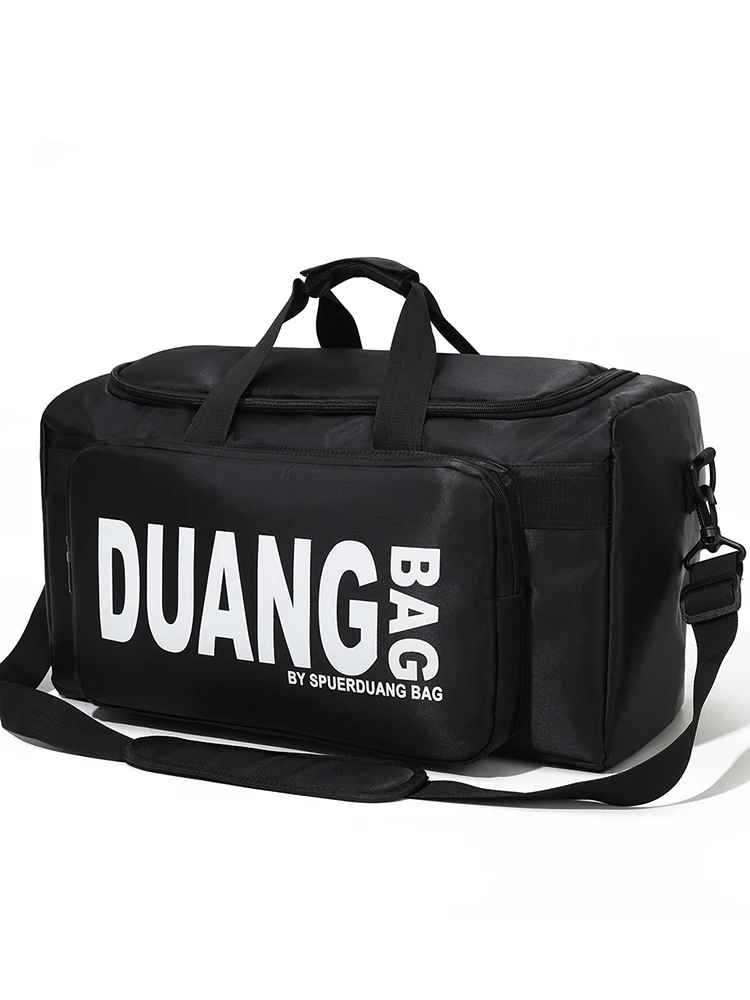 

Большая спортивная сумка для мужчин и женщин, дорожная сумка для активного отдыха, ручная и наплечная сумка с отдельными отделениями для сухих и влажных вещей