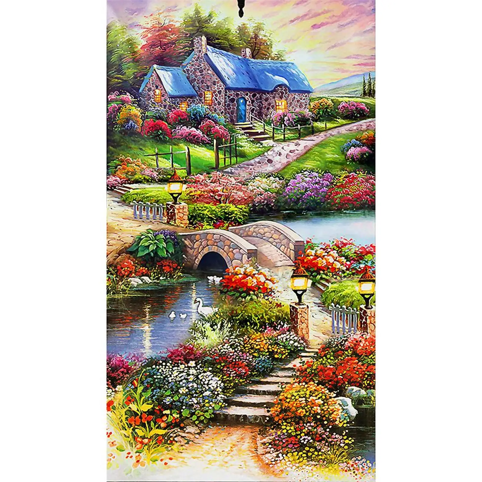 

5D DIY Special Shaped Diamond Painting Countryside Cross Stitch Needlework Sets
