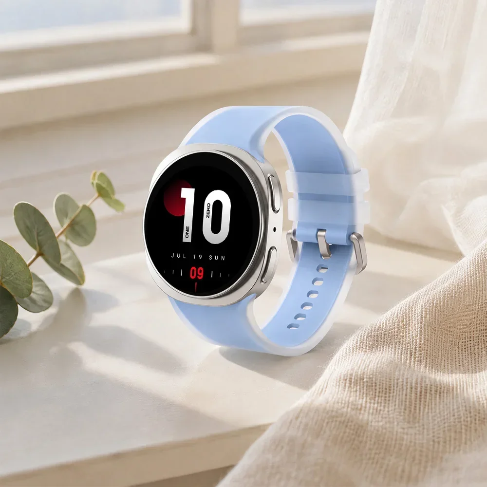 2-in-1-Schutzhülle + Armband für Samsung Galaxy Watch 8 9 40 mm 44 mm, Displayschutz aus Glas/hohler Schutzrahmen, Sport-Silikonarmband für Galaxy Watch 9/8 – Detail 11