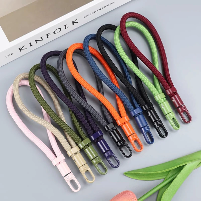 1/2pcs 360°adjustable mobile phone lanyard with hanging chain link and self-locking anti fall design,suitable for all phone case view 6