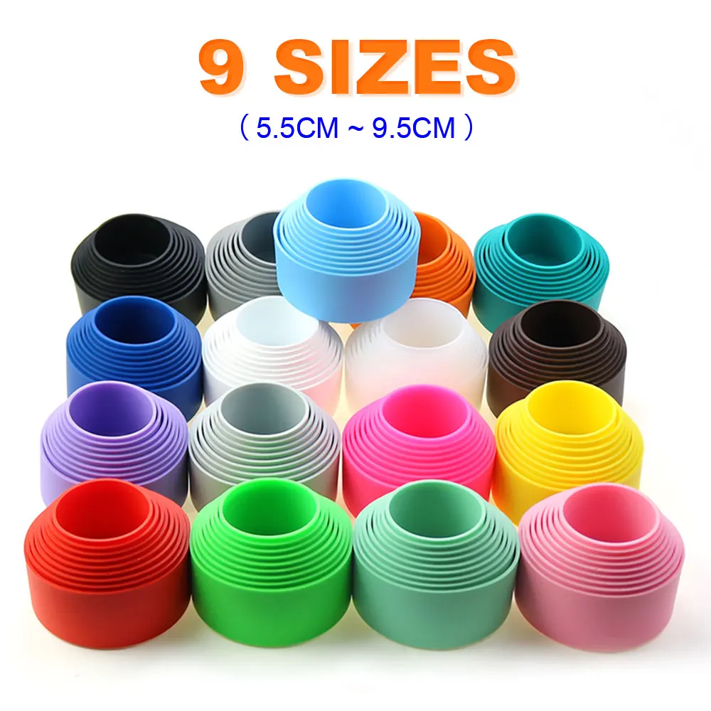 17 Colors 9.5CM Silicone Coasters Cup Bottom Cover Cup Bottom Ring Insulation Coaster Sleeve 95MM Thermos Flask Sheath