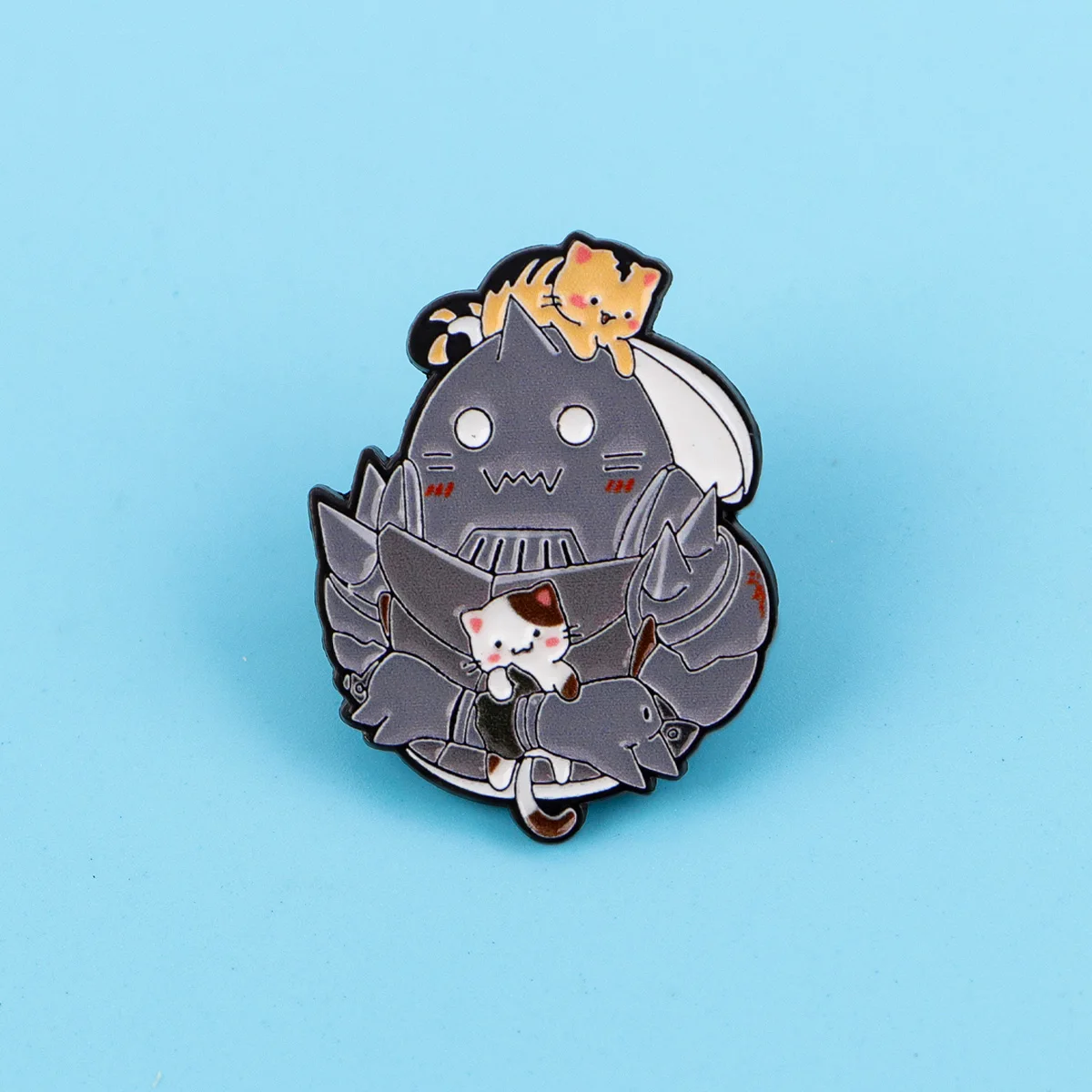 Pin esmaltado de gato bonito, insignias de Manga de Anime en mochila, broches de dibujos animados para mujer, alfileres de solapa para sombrero, accesorios de Cosplay, juguetes, regalos
