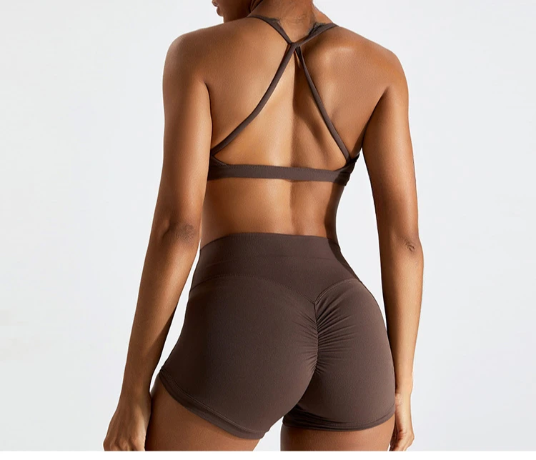 

Workout Suit Women Two-Piece Yoga Suit Sportswear Gym Set Women Tracksuit Running Yoga Clothes Sports Bra Fitness Shorts