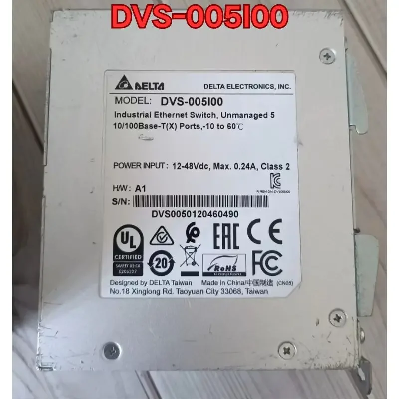 Second-hand disassembled network switch DVS-005I00 function test is normal